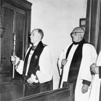 Dedicating The Choir Vestry 1960s
