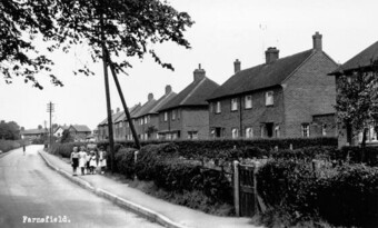 Council Houses, Station Lane 1953