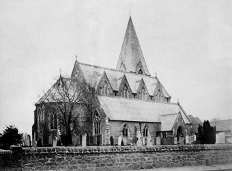 St Michael’s Church Lower part of old Church tower used to build new church spire (1862)